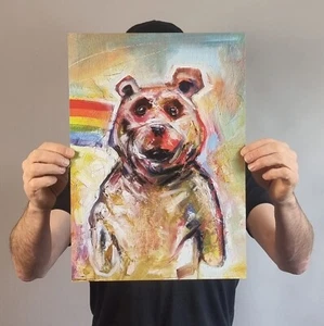 Rainbow Bear II (A3 Größe Posterdruck) vom Künstler Wayne Chisnall - Bild 1 von 3