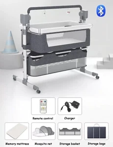 Berceau Lit Bébé Electrique Confort Portable Haute Qualité Livraison Rapide - Photo 1/7