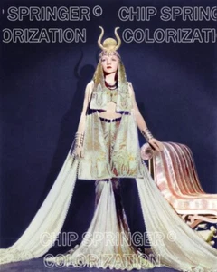 Claudette Colbert in Cleopatra (#2) | Stunning 8X10 Color Photo byCHIP SPRINGER - Picture 1 of 1