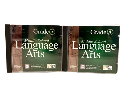 Pro One Grades 7 & 8 Middle School Language Art Educational Homeschool PC CD-ROM - Image 1 of 3