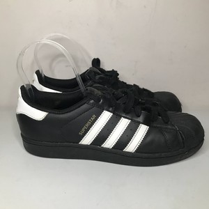 black adidas leather