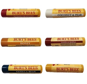 1 x Burt's Bees Moisturising Lip Balm, 100% Natural Burts, 4.25g, Scented, FP - Picture 1 of 22