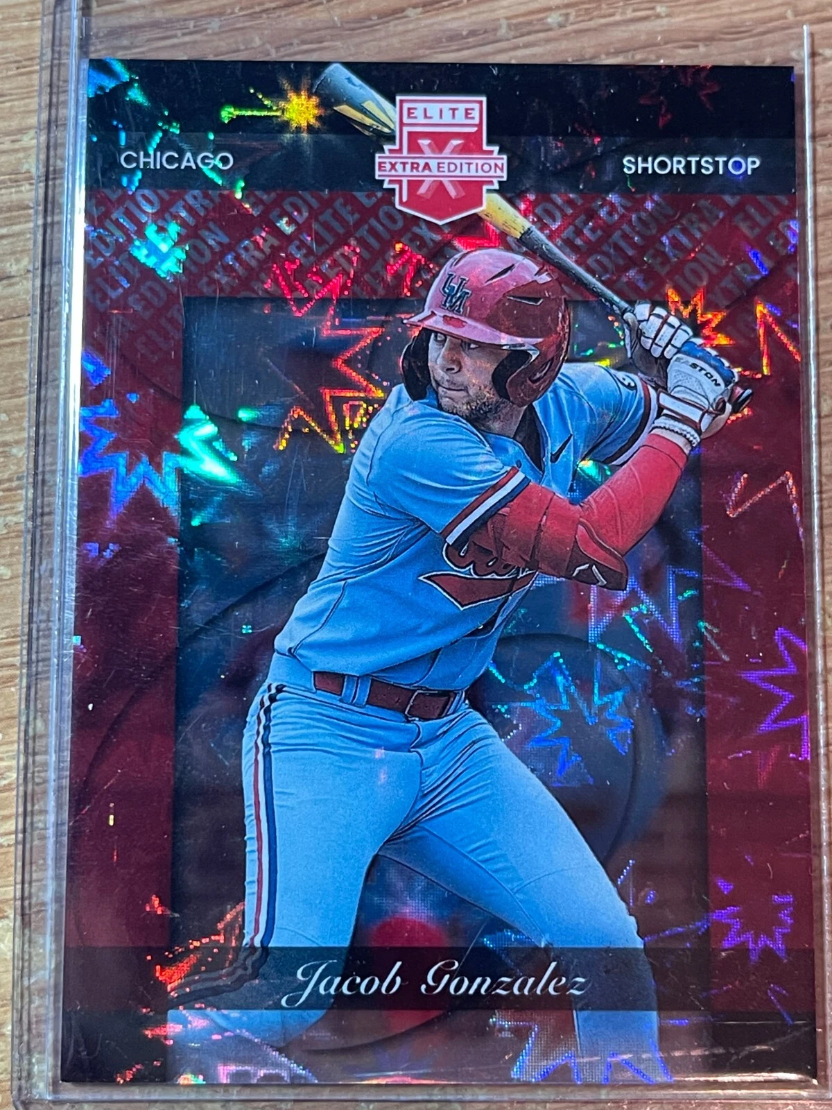 2023 Panini Elite Extra Edition JACOB GONZALEZ Aspirations Red FOTL#2/5