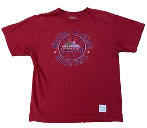 Arizona Wildcats T-Shirt Red Vintage Logo Retro Brand Sz L NCAA Basketball Adult - Picture 1 of 8
