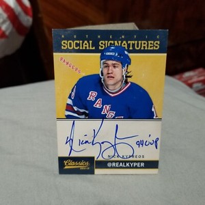 Autographed Nick Kypreos 2012-13 Classic Social Signatures Auto Card #SS-NK