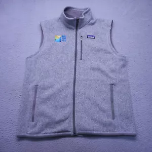 Chaleco Patagonia Hombres Extra Grande Gris Vellana Mejor Suéter Chaleco Cremallera Bolsillos - Imagen 1 de 13