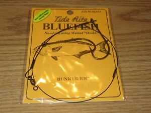 6 BLUEFISH TIDE RITE R853 BUNKER - POAGIE RIGS SALTWATER FISH RIG MUSTAD HOOKS