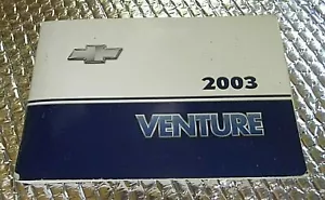 2003 Owners Factory Manual Chevrolet Venture FREE SHIPPING - Picture 1 of 1