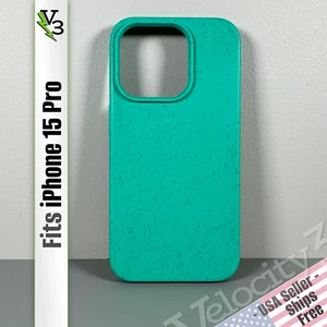 Case for iPhone 15 Pro - Go Green! Eco Friendly Wheat Straw Recycled Material - Picture 1 of 17