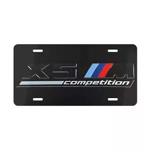Matrícula delantera de competición BMW X5 M, arte de pared de metal, decoración de automóviles - Imagen 1 de 8