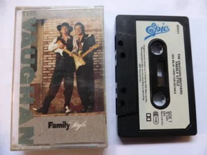 THE VAUGHAN BROTHERS - FAMILY STYLE, EPIC, 1990, EX/EX , Music Cassette - Picture 1 of 1