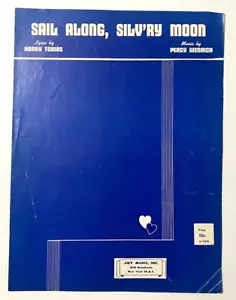 Sheet Music Sail Along Silvery Moon Tobias Wenrich 1942 Vintage - Picture 1 of 2