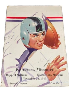 1945 Kansas vs. Missouri Football Game Program - Picture 1 of 12