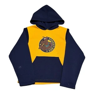 Vintage 2000s Scooby Doo Logo Multicolor Stained Hoodie Sweatshirt Youth 8/10 - Picture 1 of 9