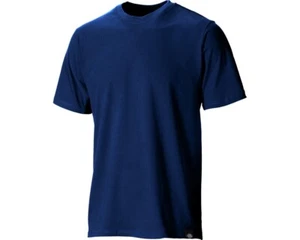 Camiseta pequeña de algodón liso cuello redondo camiseta de trabajo Dickies azul marino SH34225 - Imagen 1 de 1
