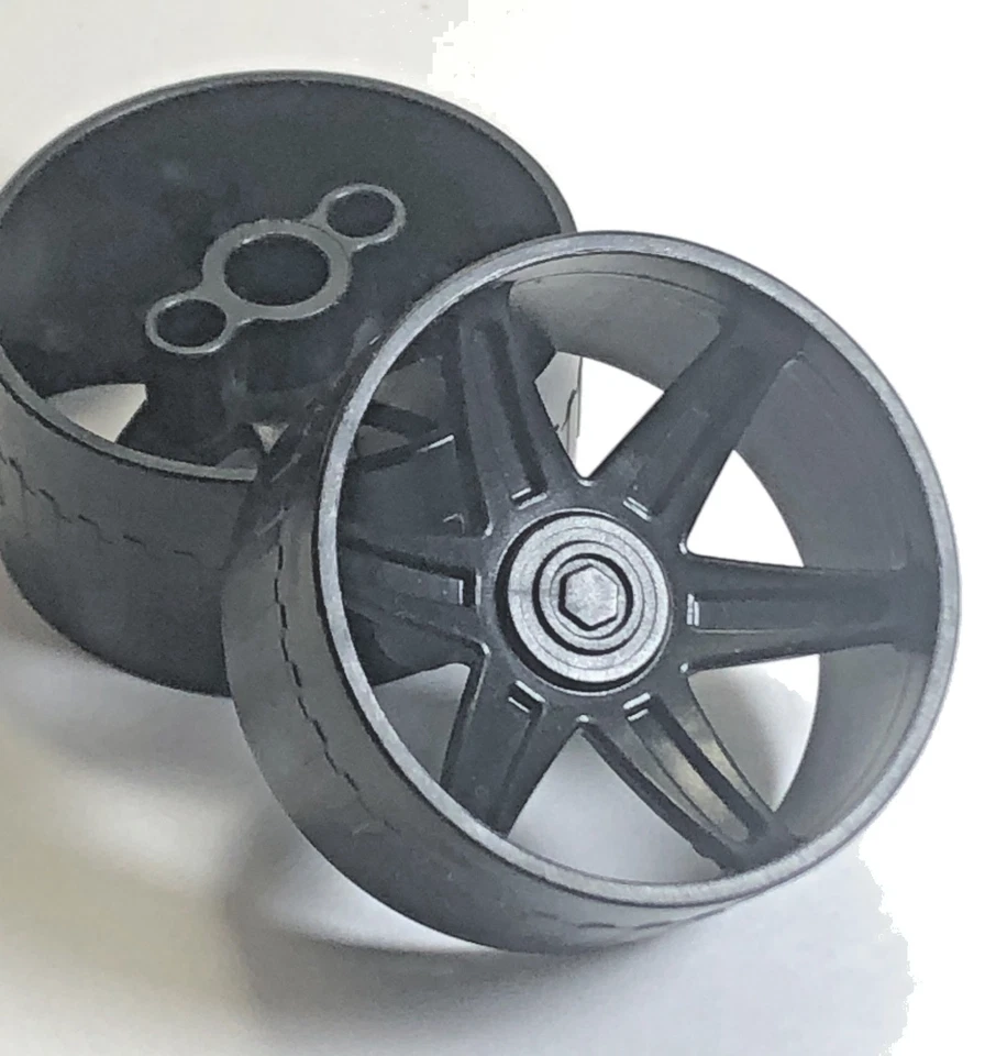 K'NEX Buje 37mm Rueda Negra Doble Varilla Clásica Piezas de Repuesto (91170,Cantidad=2) Foto 1 de 1