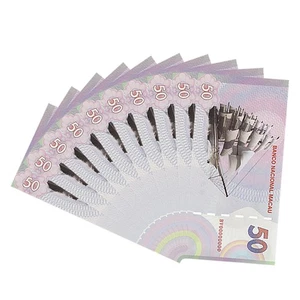 Macau 50 Patacas Buddha & Ship Commemorative Fantasy Banknotes Set (10 PCS) - Picture 1 of 6