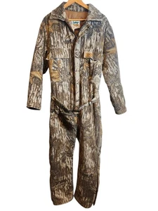 Duxbak Men's Vintage Realtree Camo Hunting Overalls Size Large Regular USA Made - Picture 1 of 11