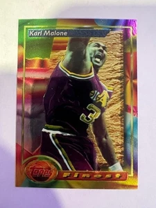 1994 Topps Finest Karl Malone #215 Utah Jazz - Picture 1 of 3