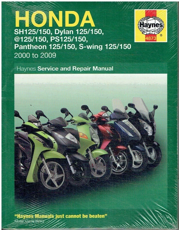 HONDA SH DYLAN PANTHEON S-WING @ & PS 125 / 150 (2000-09) REPAIR MANUAL *NEW* - Image 1 of 1