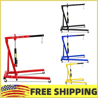 2Ton Engine Hoist 4400LB Heavy Duty Folding Hydraulic Cherry Picker Engine Crane Foto 1 de 4