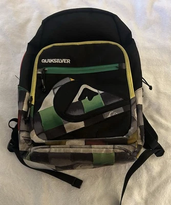 Vintage Quiksilver Multicolor Backpack Schoolie 80s Style - Image 1 of 4