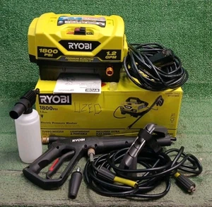 Lavadora a presión eléctrica de agua fría Ryobi 1800 Max PSI 1,2 GPM - Usada *LEER* - Imagen 1 de 18