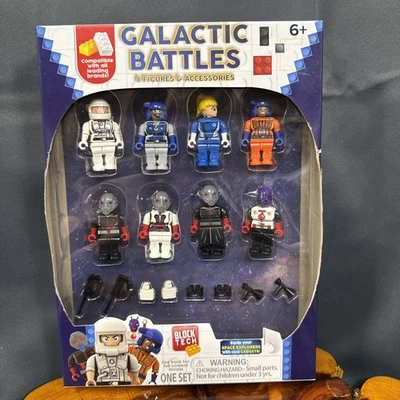 Block Tech - Galactic Battles - (8) Figures & Accessories Toy Set - NIB - Image 1 of 4
