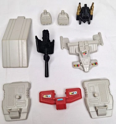 Silverbolt 1986 Transformers G1 todos os acessórios cabeça mãos pés placas de armas LOTE - Imagem 1 de 4
