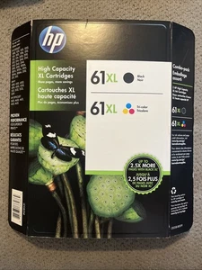 HP 61XL Black & Color Ink Cartridges 2-Pack - GENUINE - Picture 1 of 3