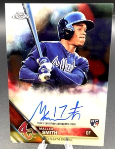 Mallex Smith 2016 Topps Chrome RC Auto (Atlanta Braves)(MLB) - Picture 1 of 11