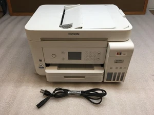 Epson EcoTank ET-3850 Color Inkjet All-In-One Printer White 2K page Count - Picture 1 of 9