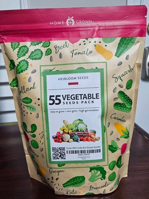 Vegetable Seeds Heirloom Non-GMO Garden Pack 16,000+ for Home Survival - Image 1 of 2
