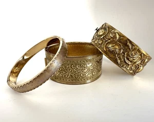 Lote de trabajo brazaletes brazaletes de oro laminado chatarra coleccionar reventa  - Imagen 1 de 20