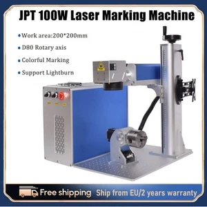 Macchina da taglio marcatura laser fibra 100W Mopa M7 Ezcad2 marcatura rotante colore EU - Foto 1 di 14