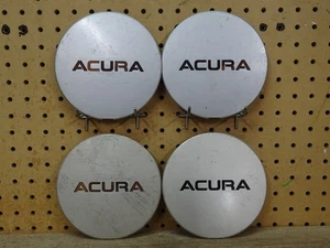 4 ACURA LEGEND OEM WHEEL CENTER CAPS SILVER - Picture 1 of 16
