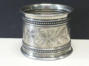 Gorham Victorian Aesthetic Flower Brite Cut Sterling Silver NAPKIN Ring Vintage - Picture 1 of 3