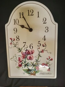 Villeroy & Boch Botanica Flower Porcelain Wall Hanging Clock. MINT - Picture 1 of 10