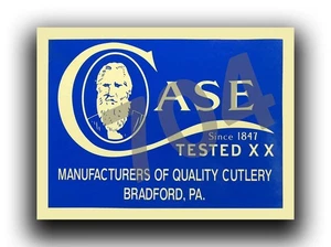 CASE KNIVES XX SCRIPT LOGO VINYL DECAL STICKER GUN KNIFE - Picture 1 of 1