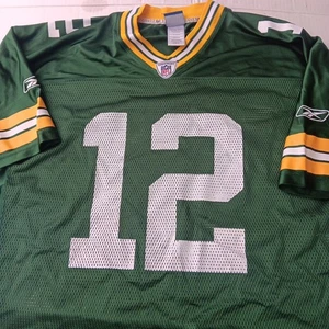 Maglia Aaron Rodgers Green Bay Packers NFL Reebok Equipment #12 da uomo taglia 52 usata in ottime condizioni - Foto 1 di 14