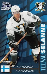 Set fabbrica Kraft Pinnacle 1997-98 senza scatola Teemu Selanne - Foto 1 di 2
