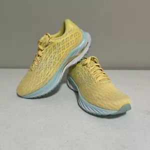 Mizuno Women Wave Inspire 20 Yellow Running Shoe 411435 Sz 8 EU 38.5 - Picture 1 of 6