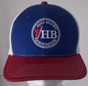 Herb Brooks Foundation Rare Trucker Hat Mesh Adjustable SnapBack Big Basebal Cap - Picture 1 of 10