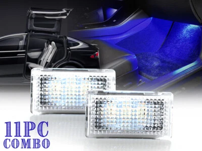 BRIGHTEST x11 PCS USR Ocean Blue LED Interior Light Kit For 2016+ Tesla Model X Foto 1 de 4