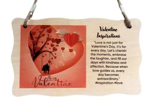 Valentine Inspirations Love Heart Cherish The Moments Embrace Laughter 6 x 10 in - Picture 1 of 4