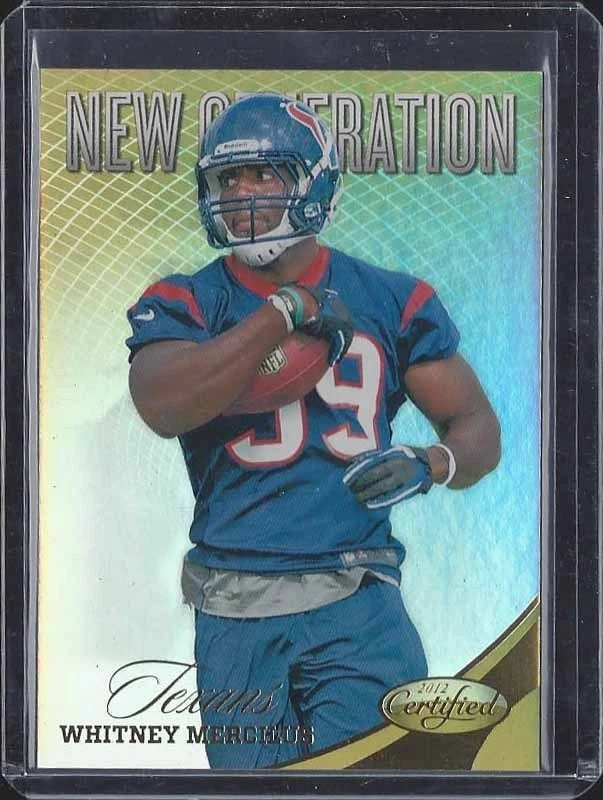 WHITNEY MERCILUS 2012 CERTIFIED NEW GENERATION GOLD TEXANS ROOKIE RC #D 20/25 - Image 1 of 1