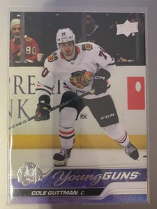 2023-24 Upper Deck Series 1 Cole Guttman Young Guns RC #216 Chicago Blackhawks
