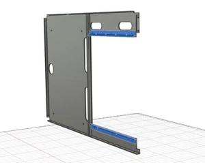 Caselabs SMA8 Motherboard tray assembly rails (Uncoated) - Made to order - Afbeelding 1 van 1