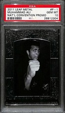 2011 Leaf Metal National Convention Promo #P-1 Muhammad Ali /300 PSA 10 6542