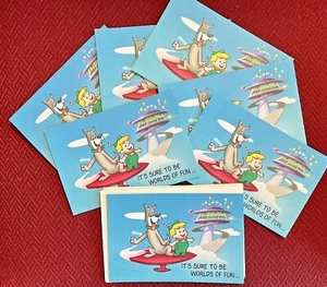 7 divertidas invitaciones de fiesta de cumpleaños Hanna-Barbers Jetsons años 80 - sin usar  - Imagen 1 de 4